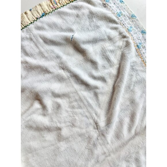 Vintage Handmade Patchwork. 60" x 43" Kid's Quilted Throw Blanket - Picture 8 of 11